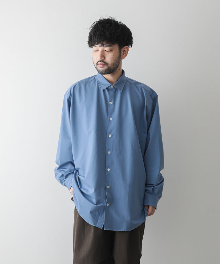【KANEMASA】ROYAL OX DRESS KNIT SHIRT LOOSE FIT - ULTRAMARINE