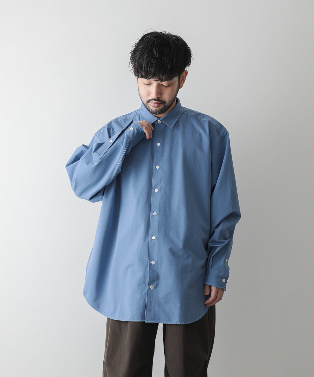 【KANEMASA】ROYAL OX DRESS KNIT SHIRT LOOSE FIT - ULTRAMARINE