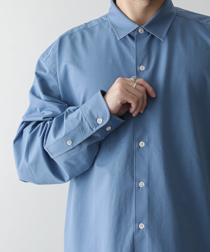 【KANEMASA】ROYAL OX DRESS KNIT SHIRT LOOSE FIT - ULTRAMARINE