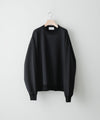 【KANEMASA】SUPER FINE GAUGE LOOSE FIT PULL OVER - BLACK