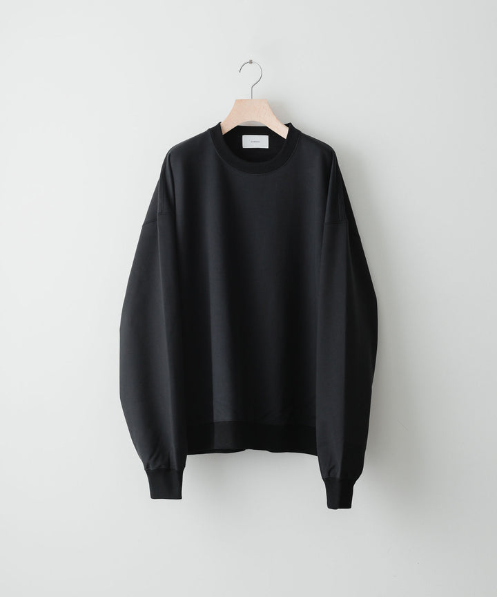 【KANEMASAカネマサのスウェット】SUPER FINE GAUGE LOOSE FIT PULL OVER - BLACK