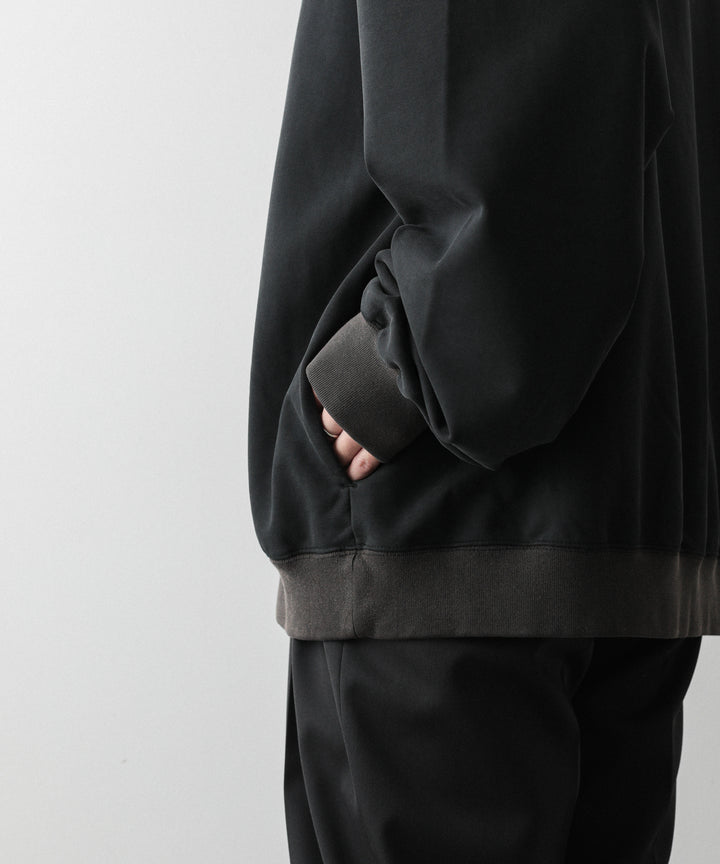 【KANEMASAカネマサのスウェット】SUPER FINE GAUGE VINTAGE PULL OVER OZONE FINISHING - BLACK