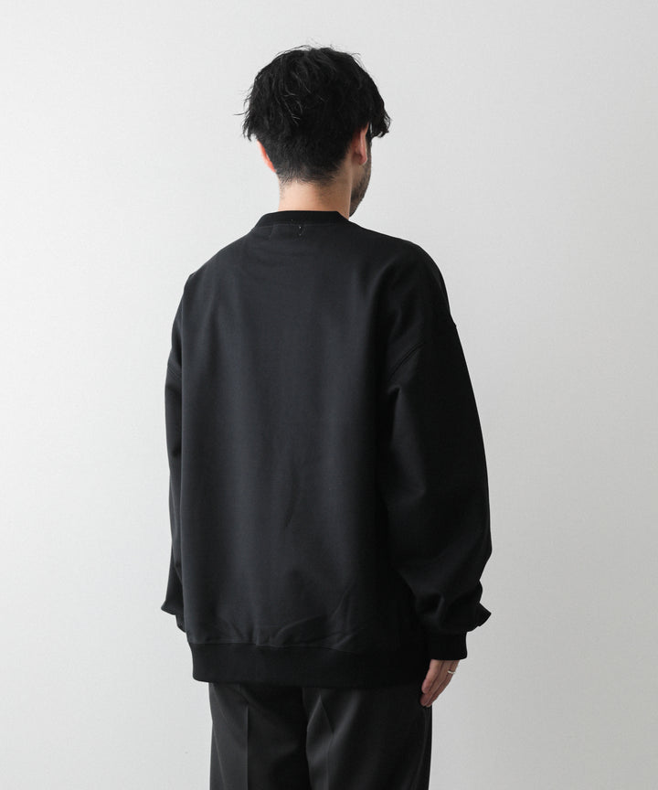 【KANEMASAカネマサのスウェット】SUPER FINE GAUGE LOOSE FIT PULL OVER - BLACK
