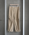 【KANEMASA】TYPEWRITER KNIT TECHNO OVER PANTS - BEIGE