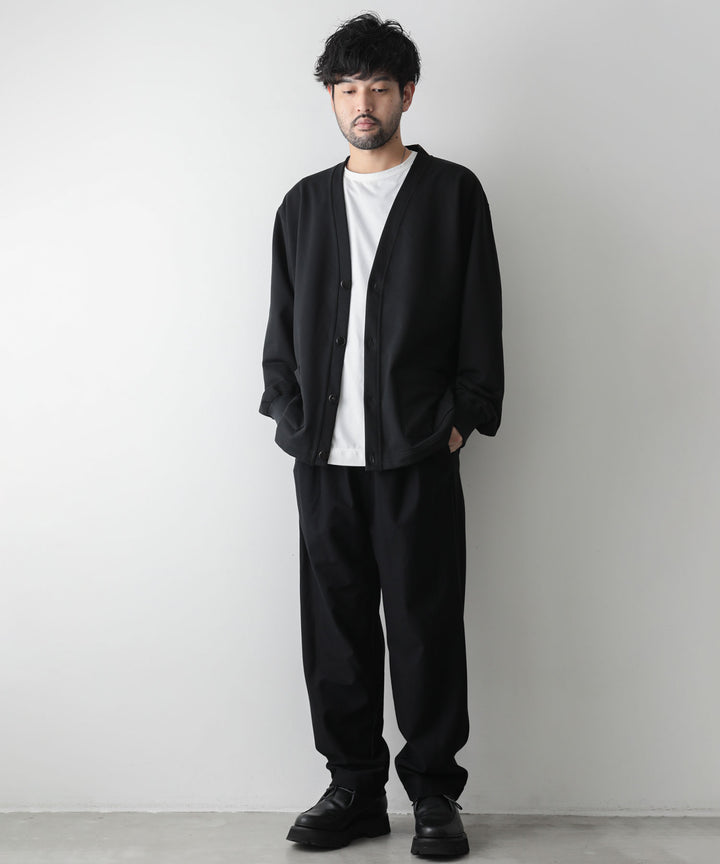 【KANEMASA】HIGH GAUGE ECONYL SLACKS - BLACK