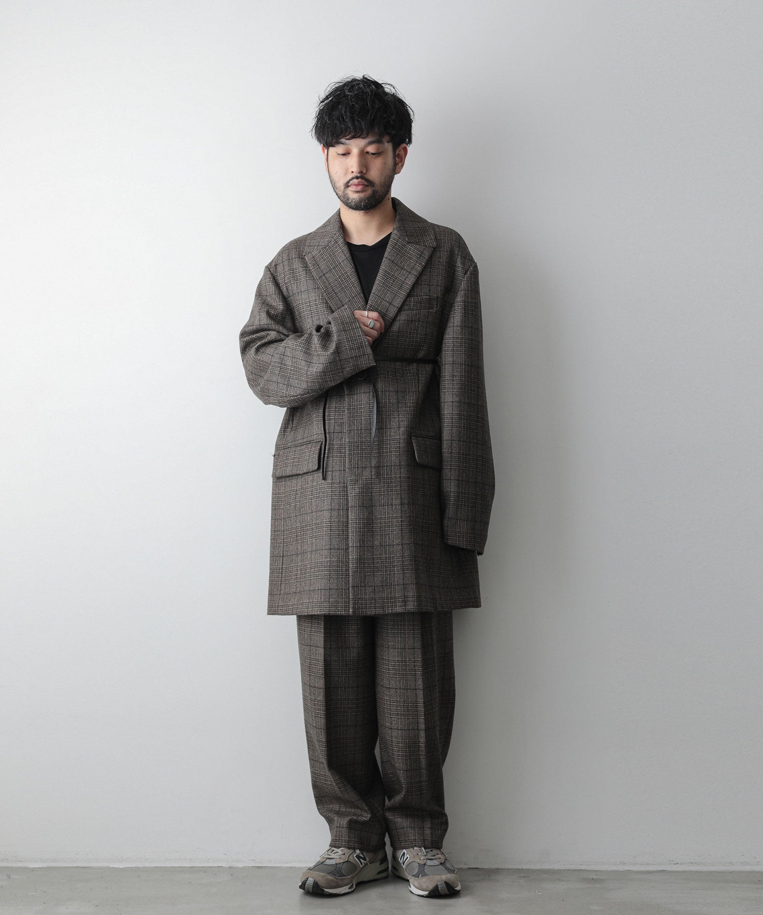 stein】EX WIDE TAPERED TROUSERS - GLEN CHECK | 公式通販サイト 