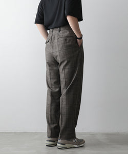 stein】EX WIDE TAPERED TROUSERS - GLEN CHECK | 公式通販サイト