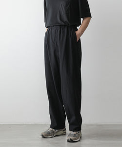 stein】WIDE DRAWSTRING TROUSERS - BLACK | 公式通販サイト session