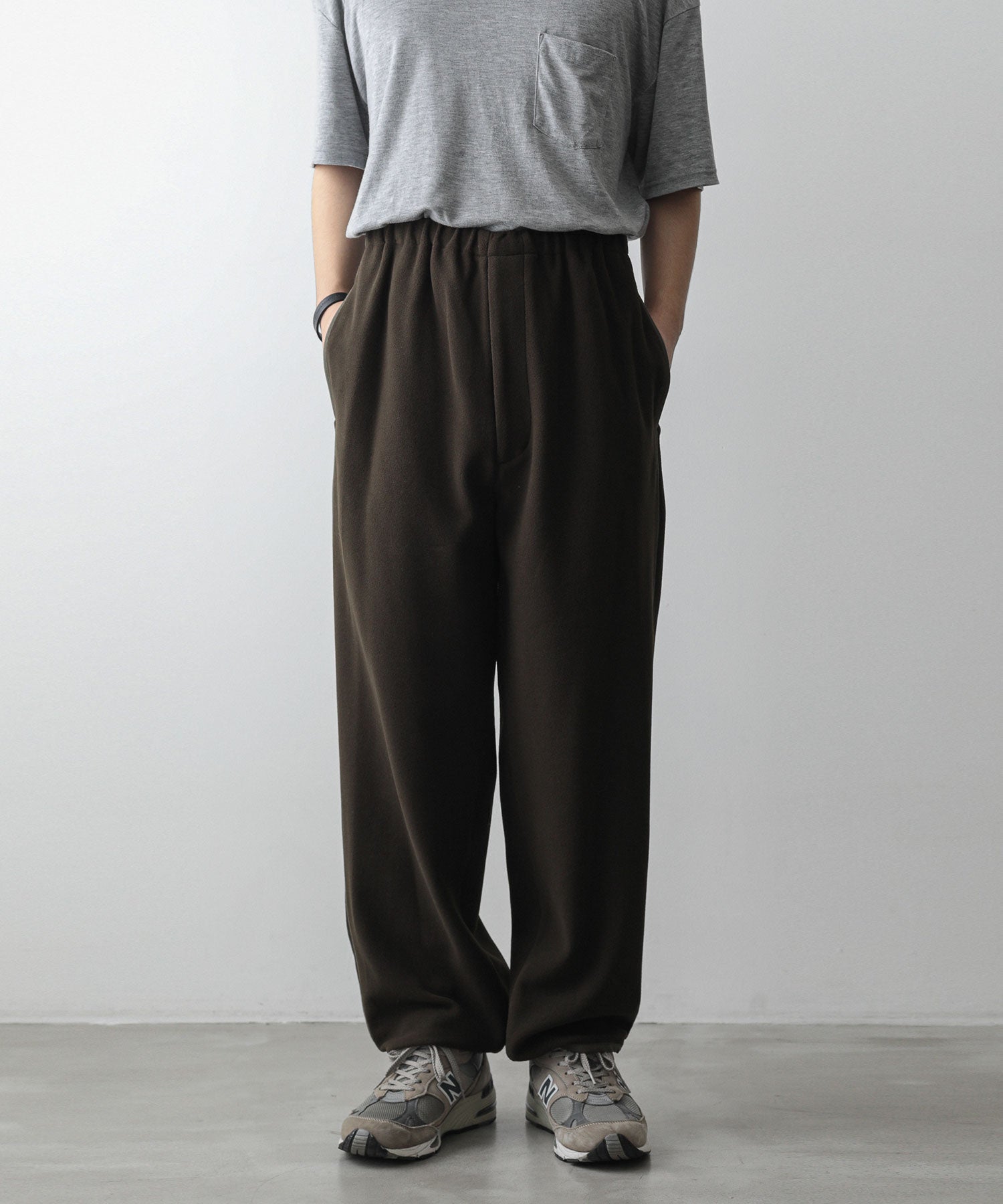 stein 2022AW Wide Tapered Trousers-