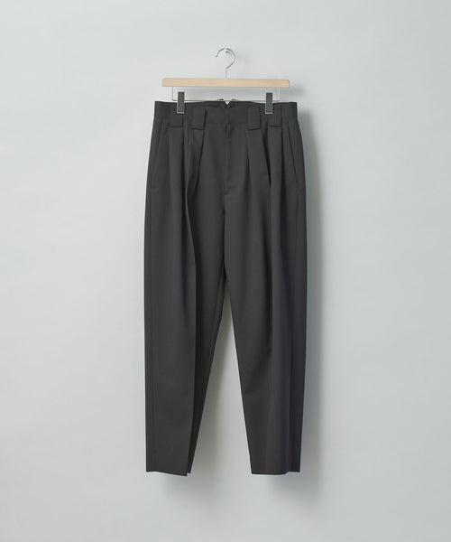 stein / シュタイン】DOUBLE WIDE TROUSERS - DARK CHARCOAL | 公式