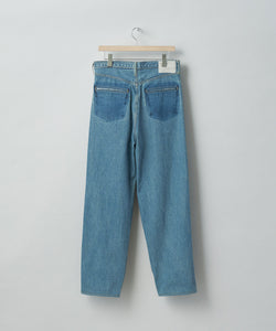 stein / シュタイン】LEATHER COMBINATION VINTAGE DENIM JEANS