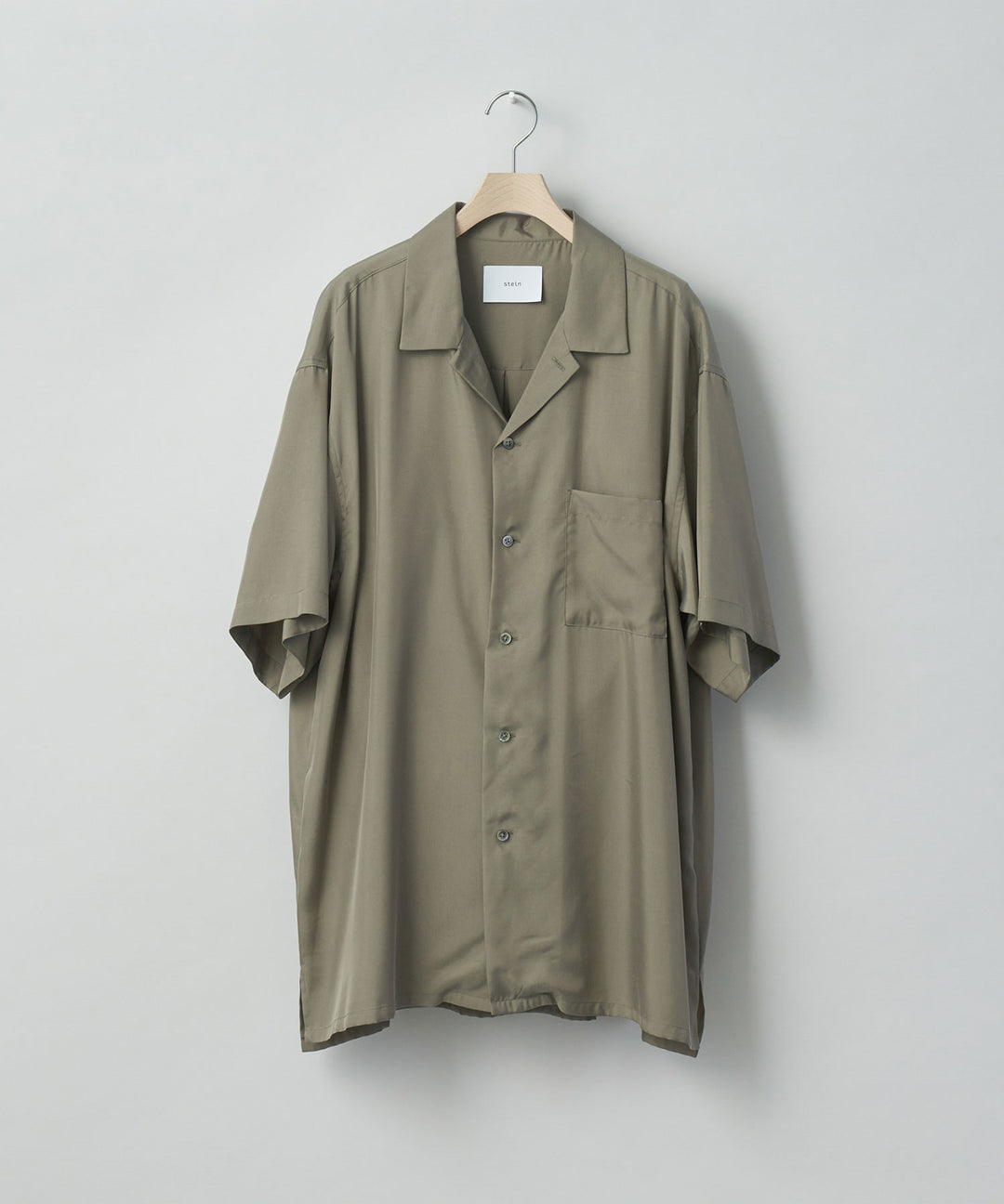 【stein】sssteinシュタインのOVERSIZED CUPRO OPEN COLLAR SS SHIRT - G.KHAKI公式通販サイトsession福岡セレクトショップ