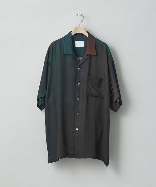 stein / シュタイン】OVERSIZED CUPRO OPEN COLLAR SS SHIRT