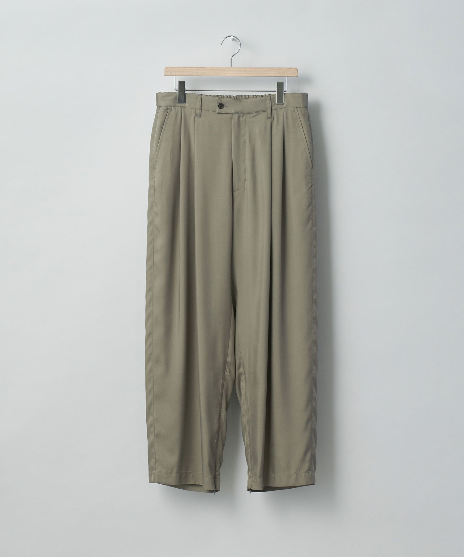 stein / シュタイン】CUPRO WIDE EASY TROUSERS - G.KHAKI | 公式通販