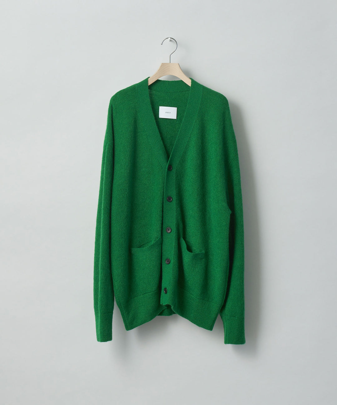 stein(シュタイン)の23SSコレクションのEXTRA FINE KID MOHAIR CARDIGANのGREEN