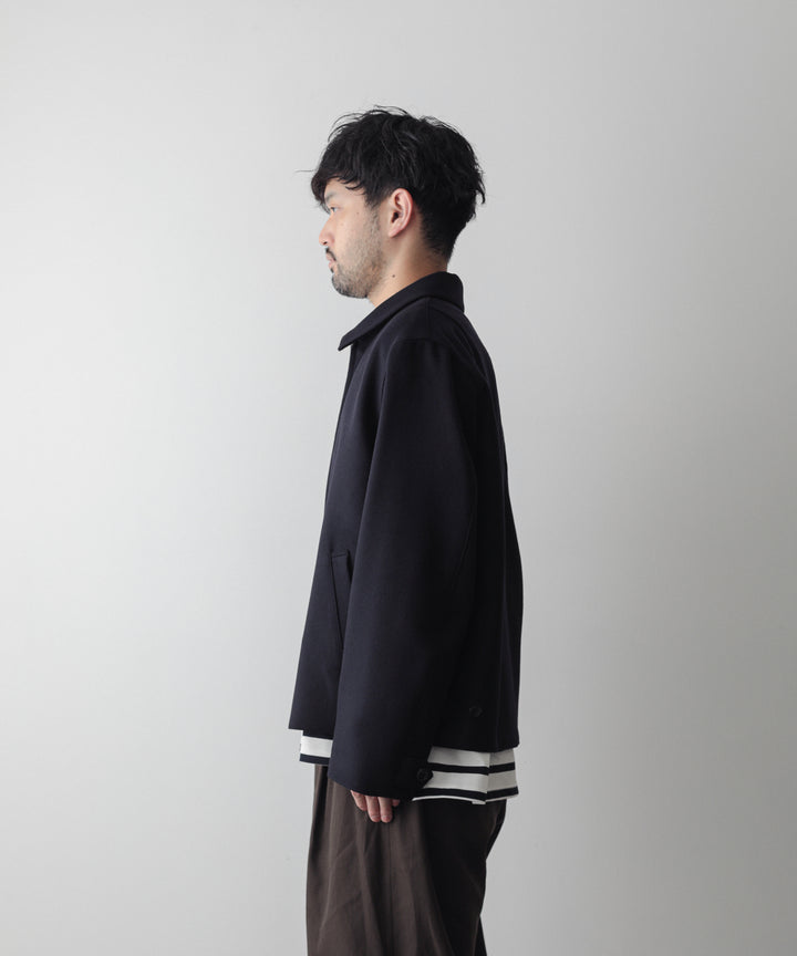 INTERIM(インテリム)の22AWコレクションのCASHMERE25 HARRINGTON JACKETのNAVY BLACK