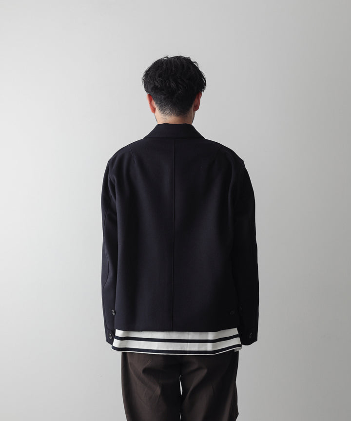 INTERIM(インテリム)の22AWコレクションのCASHMERE25 HARRINGTON JACKETのNAVY BLACK
