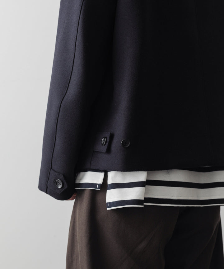 INTERIM(インテリム)の22AWコレクションのCASHMERE25 HARRINGTON JACKETのNAVY BLACK