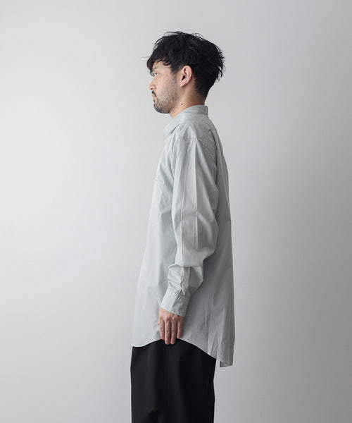 INTÉRIM】200/2 SUPIMA BROAD REGULAR COLLAR SHIRT - L.MINT | 公式