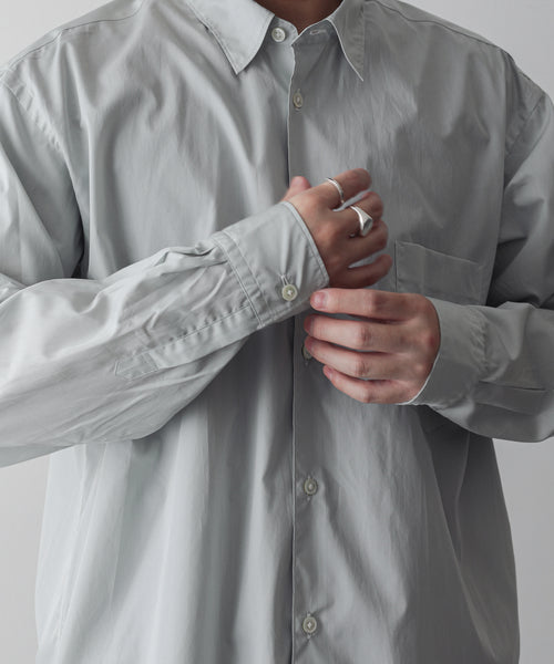 INTÉRIM】200/2 SUPIMA BROAD REGULAR COLLAR SHIRT - L.MINT | 公式