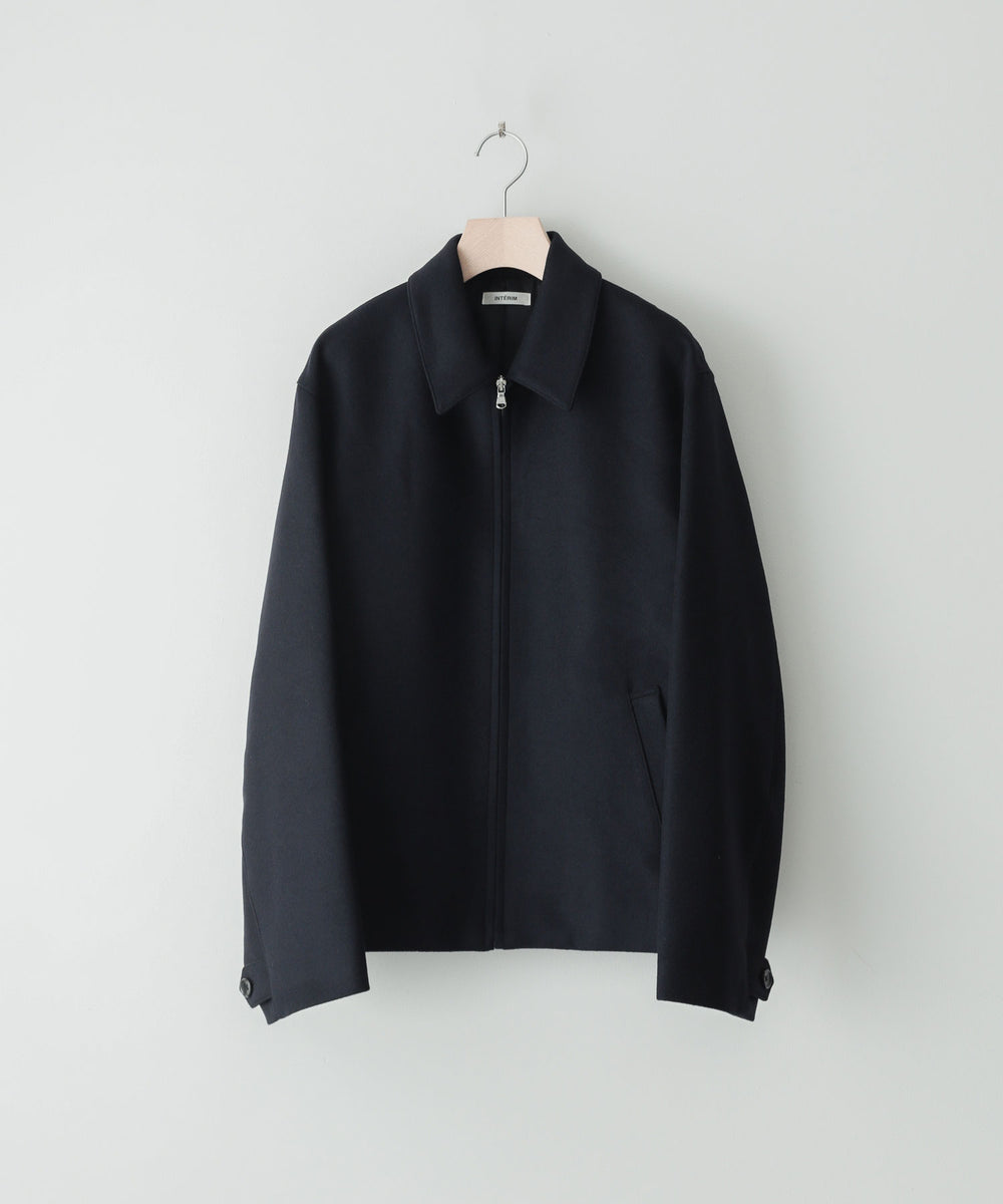 INTERIM(インテリム)の22AWコレクションのCASHMERE25 HARRINGTON JACKETのNAVY BLACK