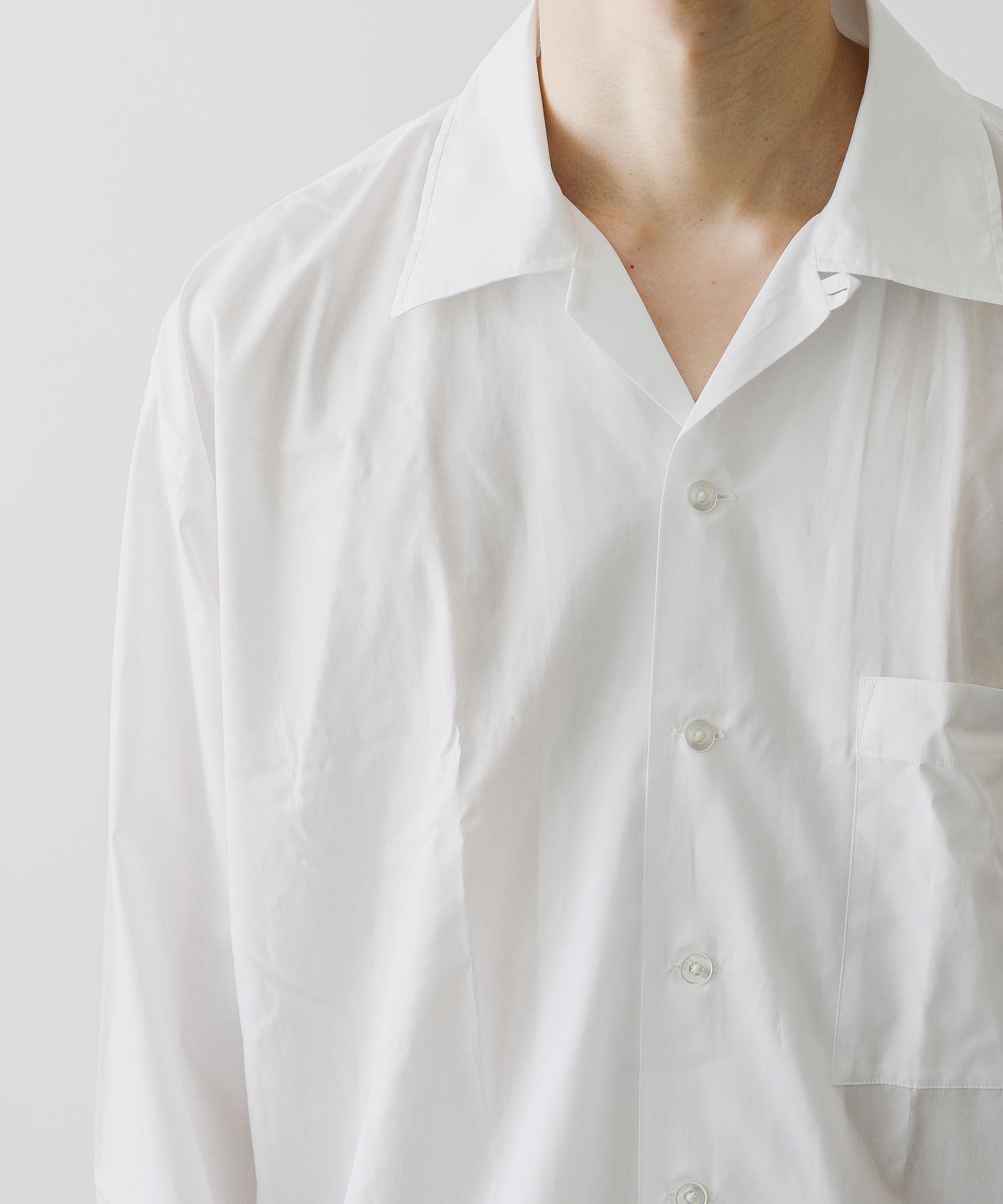 INTÉRIM】HYPER BIG 200/2 SUPIMA BROAD OPEN COLLAR SHIRT | 公式通販