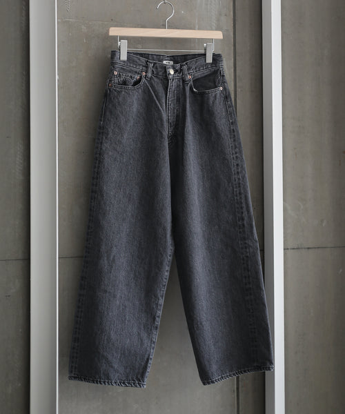 INTÉRIM】40'S MIL BAGGY ZIPPED USED WASHED SHUTTLE DENIM TROUSERS 