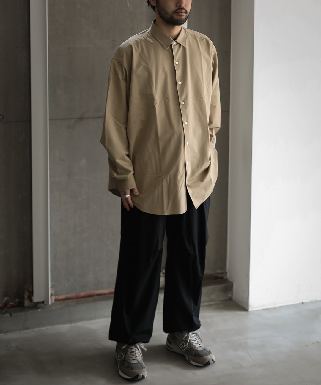 KANEMASA カネマサのドレスニットシャツ BEIGE session福岡セレクトショップの通販サイト
