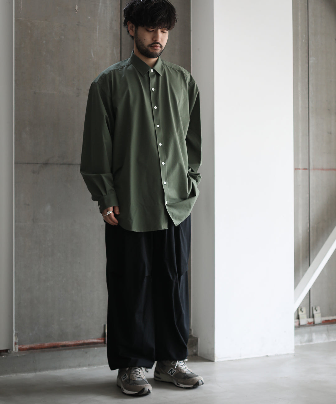 KANEMASA カネマサのドレスニットシャツ GREEN session福岡セレクトショップの通販サイト