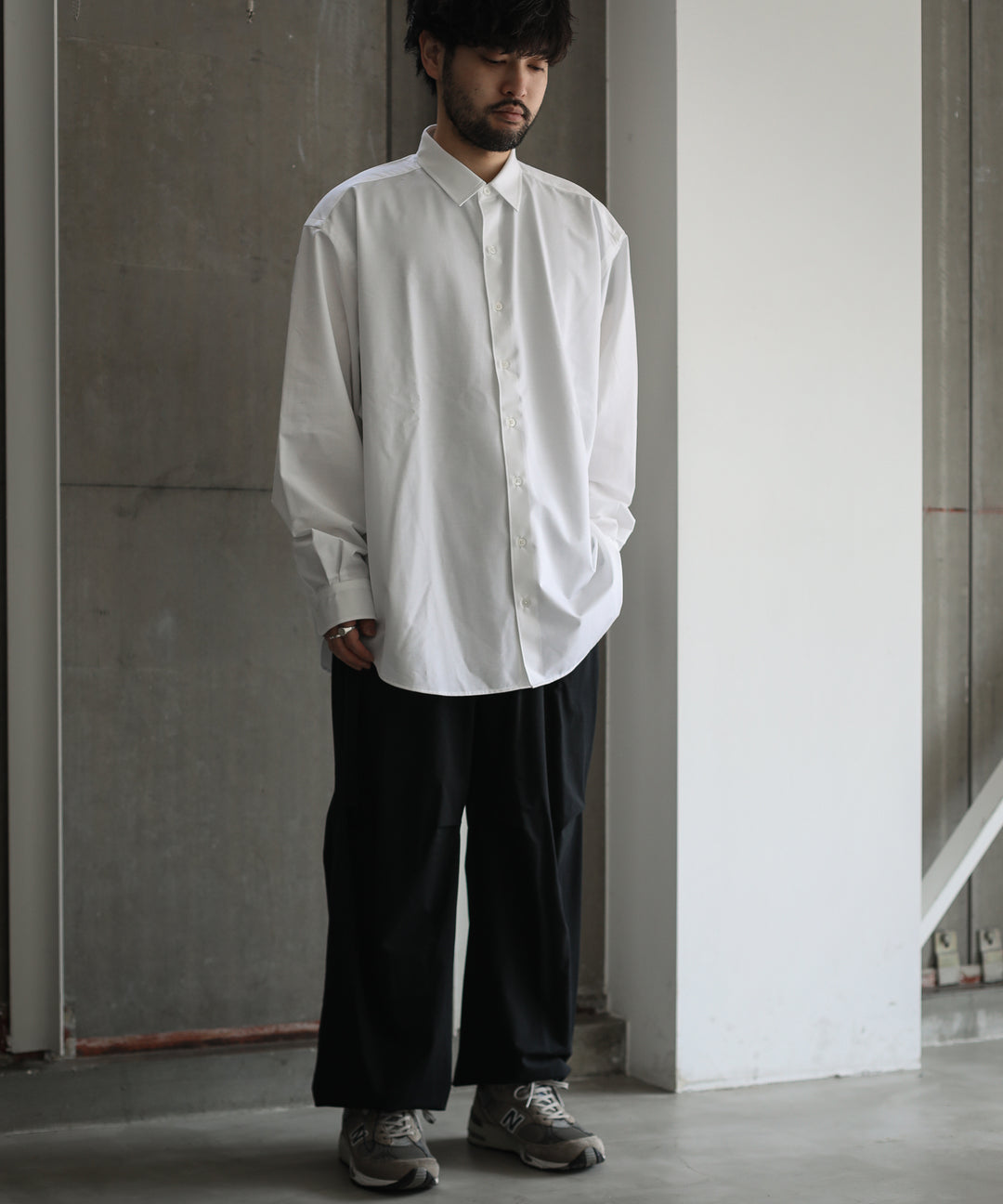 KANEMASA カネマサのドレスニットシャツ WHITE session福岡セレクトショップの通販サイト