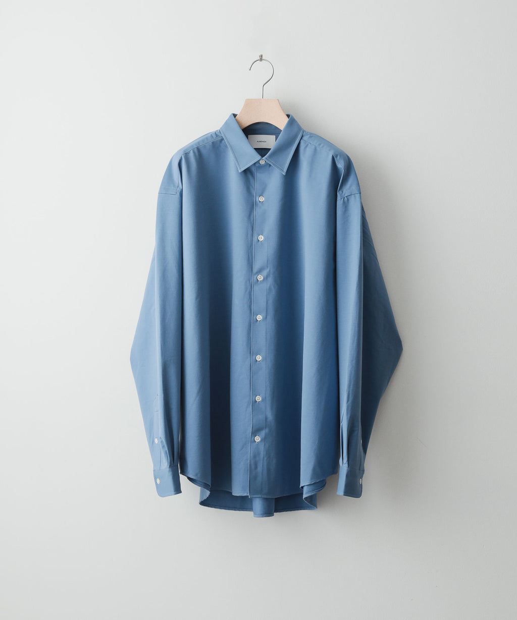 【KANEMASA】ROYAL OX DRESS KNIT SHIRT LOOSE FIT - ULTRAMARINE