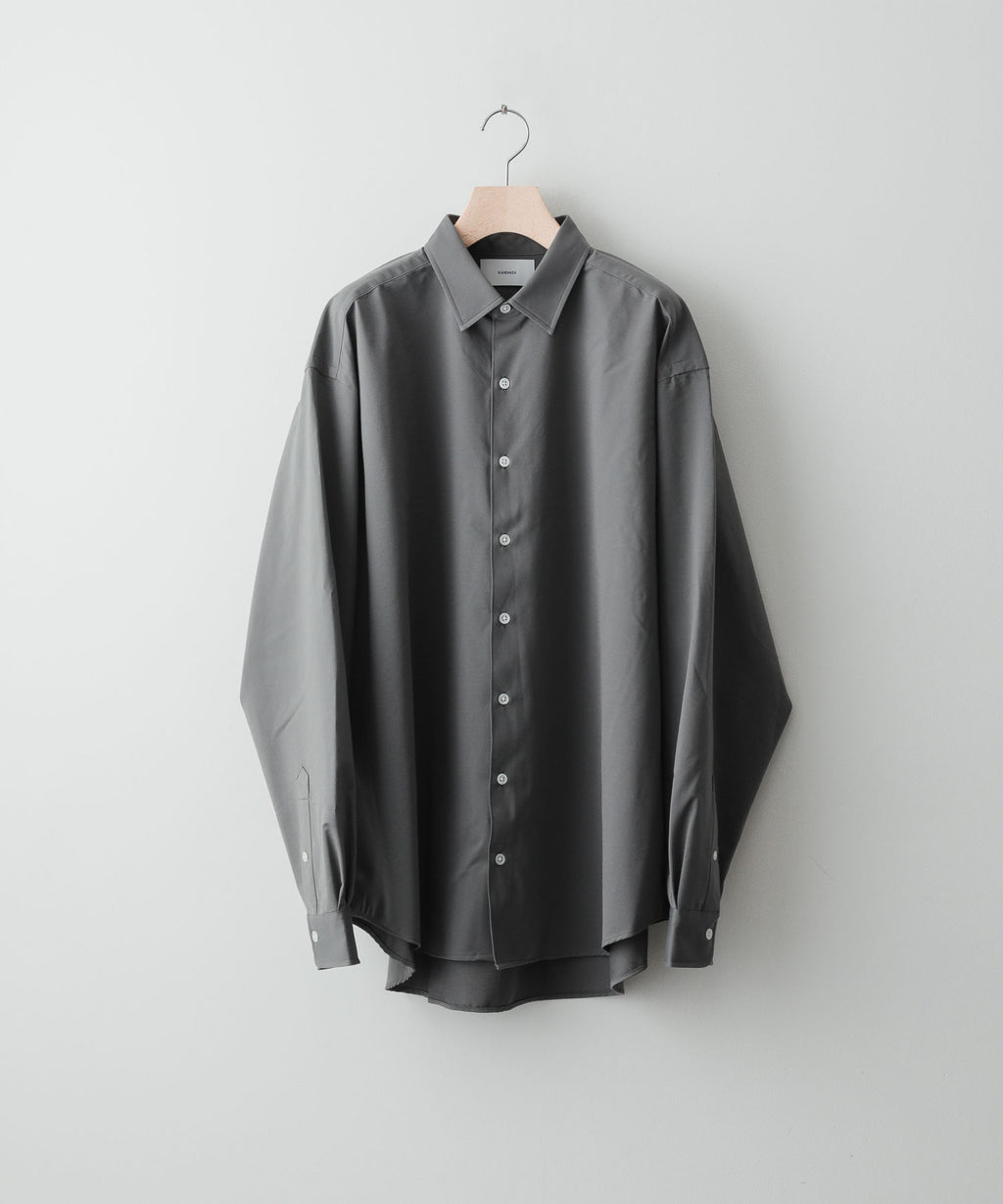 【KANEMASA】ROYAL OX DRESS KNIT SHIRT LOOSE FIT - GRAY