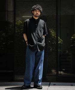 KANEMASA カネマサ ROYAL OX DRESS KNIT SHIRT SHORT SLEEVE - BLACK の公式通販サイト sessionセッション福岡セレクトショップ