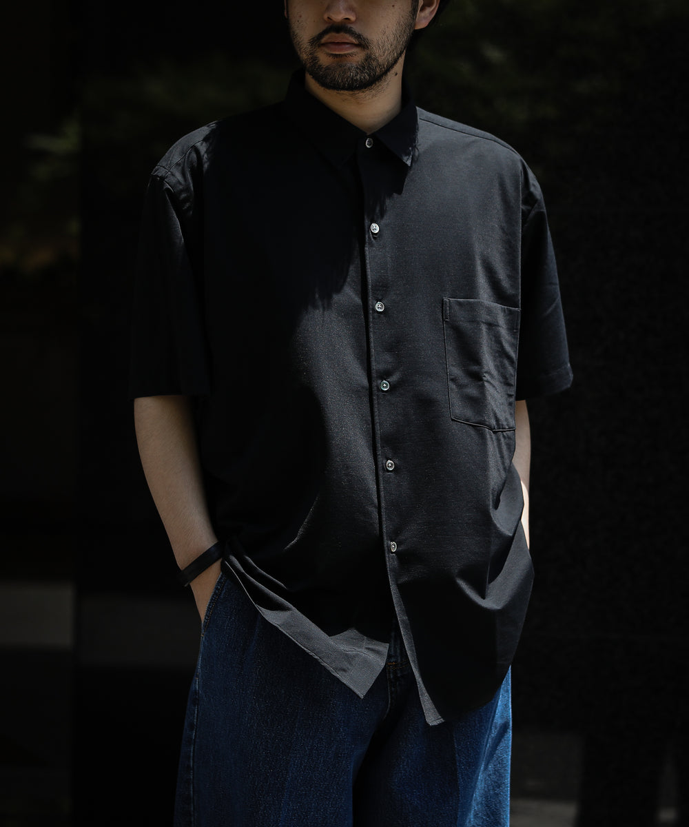KANEMASA カネマサ ROYAL OX DRESS KNIT SHIRT SHORT SLEEVE - BLACK の公式通販サイト sessionセッション福岡セレクトショップ