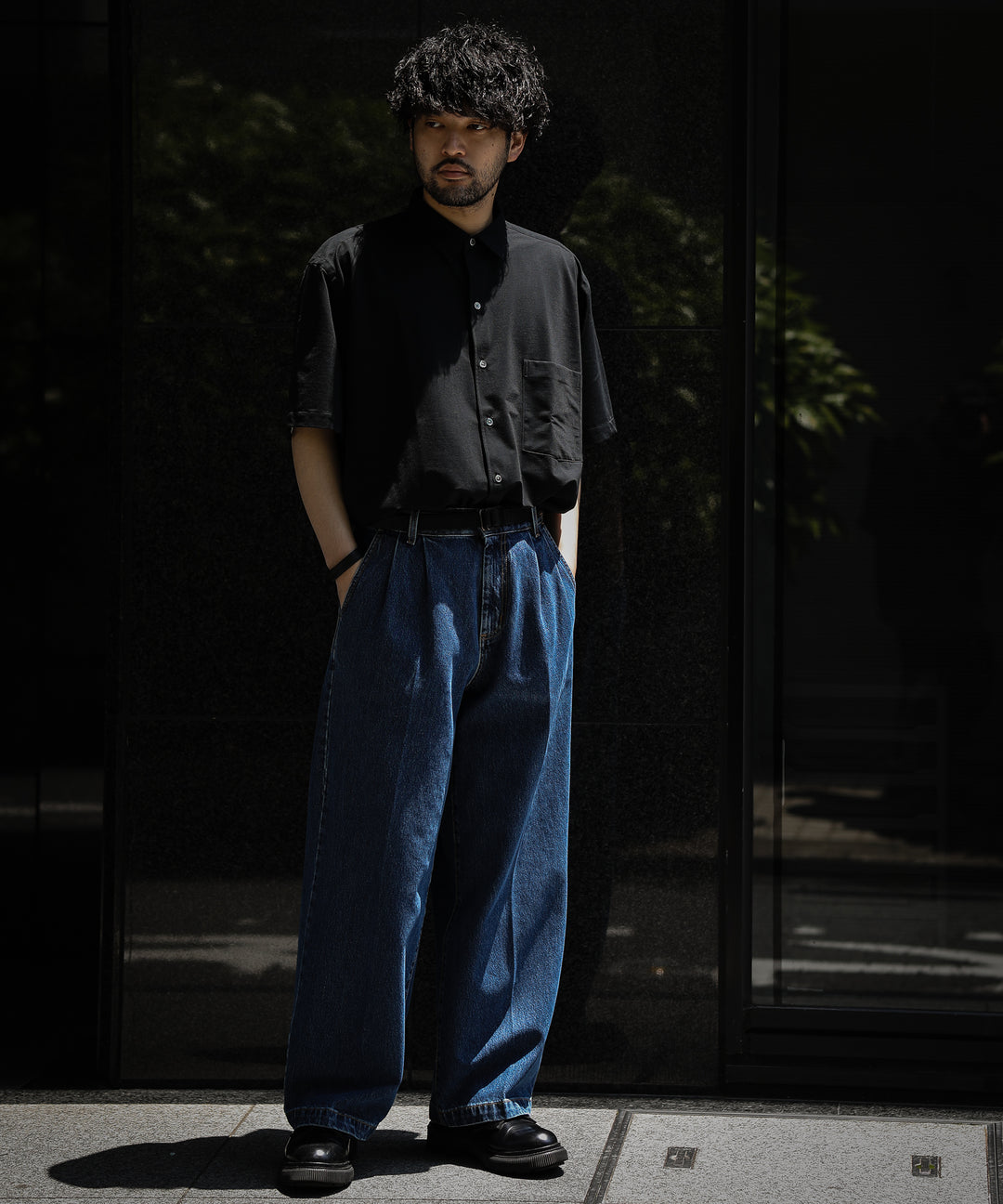 KANEMASA カネマサ ROYAL OX DRESS KNIT SHIRT SHORT SLEEVE - BLACK の公式通販サイト sessionセッション福岡セレクトショップ
