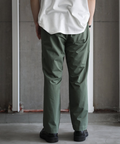 KANEMASA】TYPEWRITER KNIT TECHNO SLACKS - GREEN – session