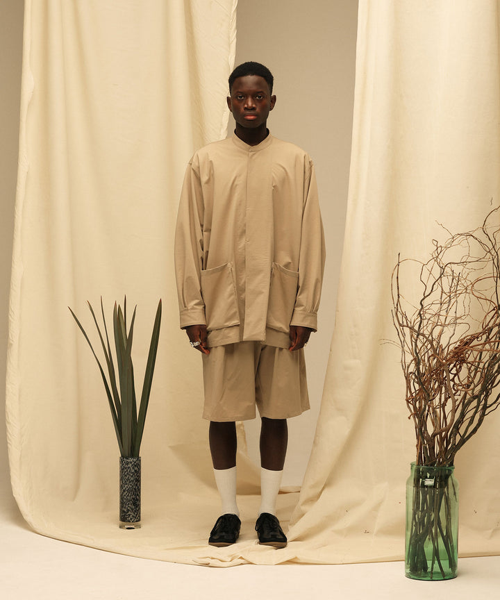 【KANEMASA】TYPEWRITER KNIT TECHNO COVERALLS - BEIGE
