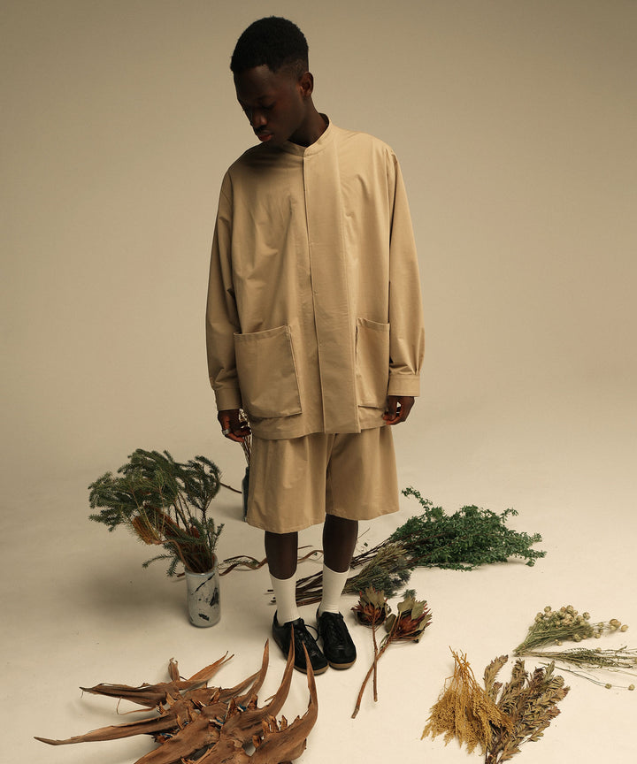 【KANEMASA】TYPEWRITER KNIT TECHNO COVERALLS - BEIGE