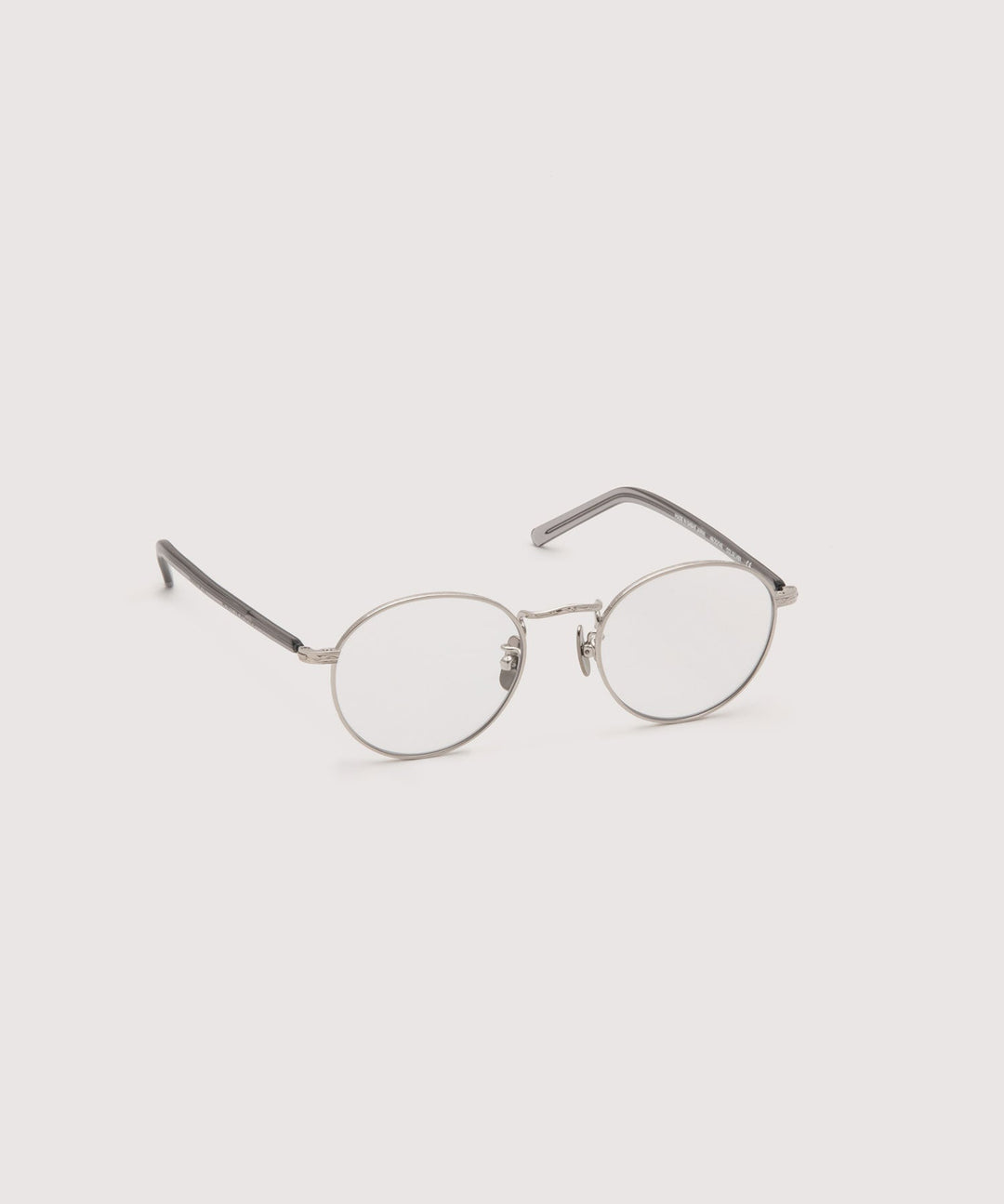 NOCHINO OPTICAL-ノチノオプティカルのKYOKUSUI -プラチナシルバーのフレームにクリアからグレーへと変化する調光レンズモデル