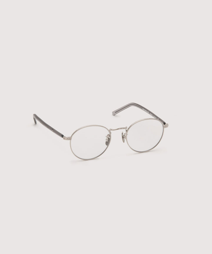 NOCHINO OPTICAL-ノチノオプティカルのKYOKUSUI -プラチナシルバーのフレームにクリアからグレーへと変化する調光レンズモデル