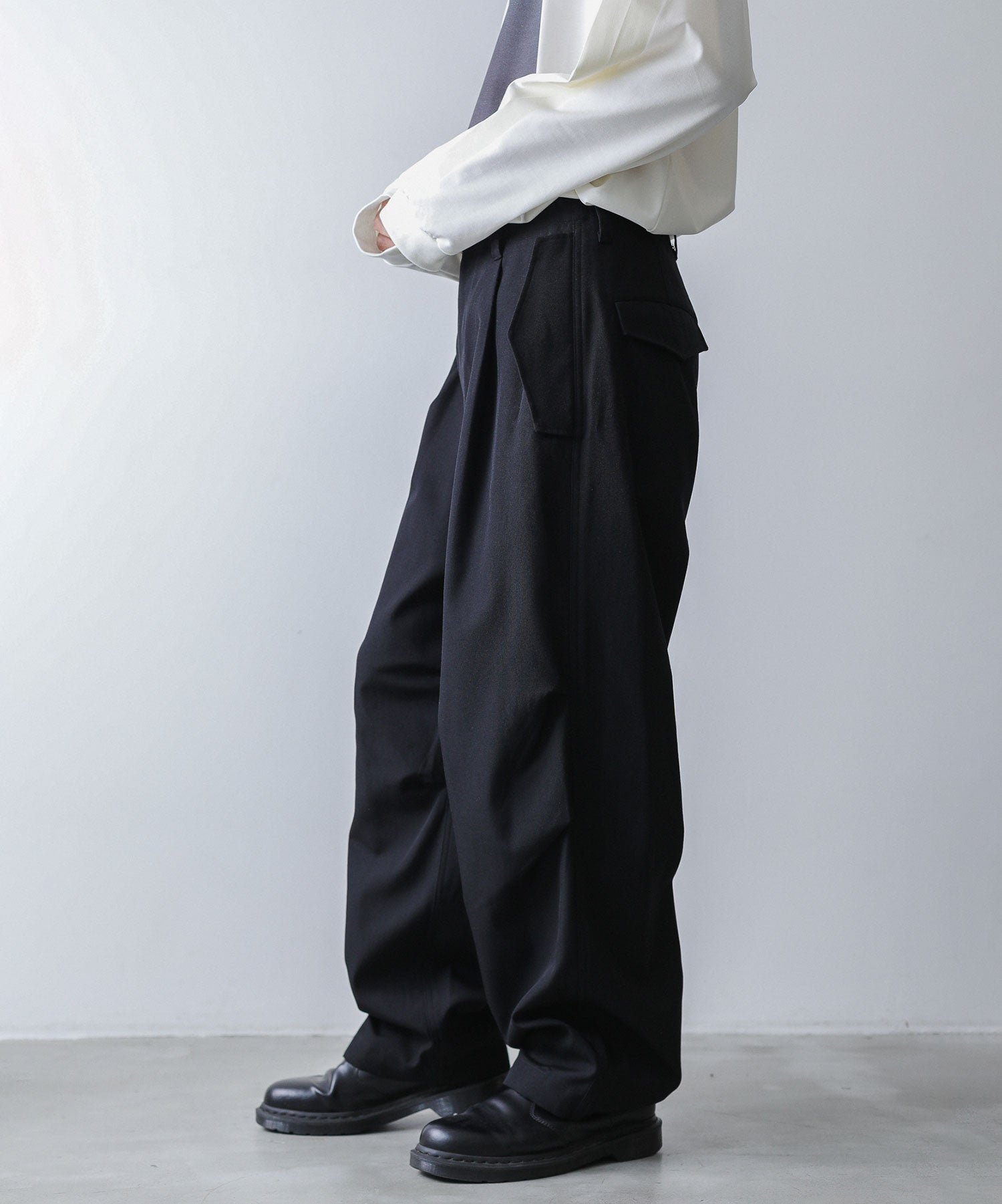 22aw MILITARY WIDE OVER TROUSERS