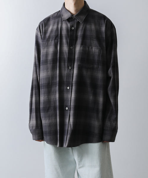 stein】OVERSIZED COTTON FLANNEL SHIRT | 公式通販サイト session ...