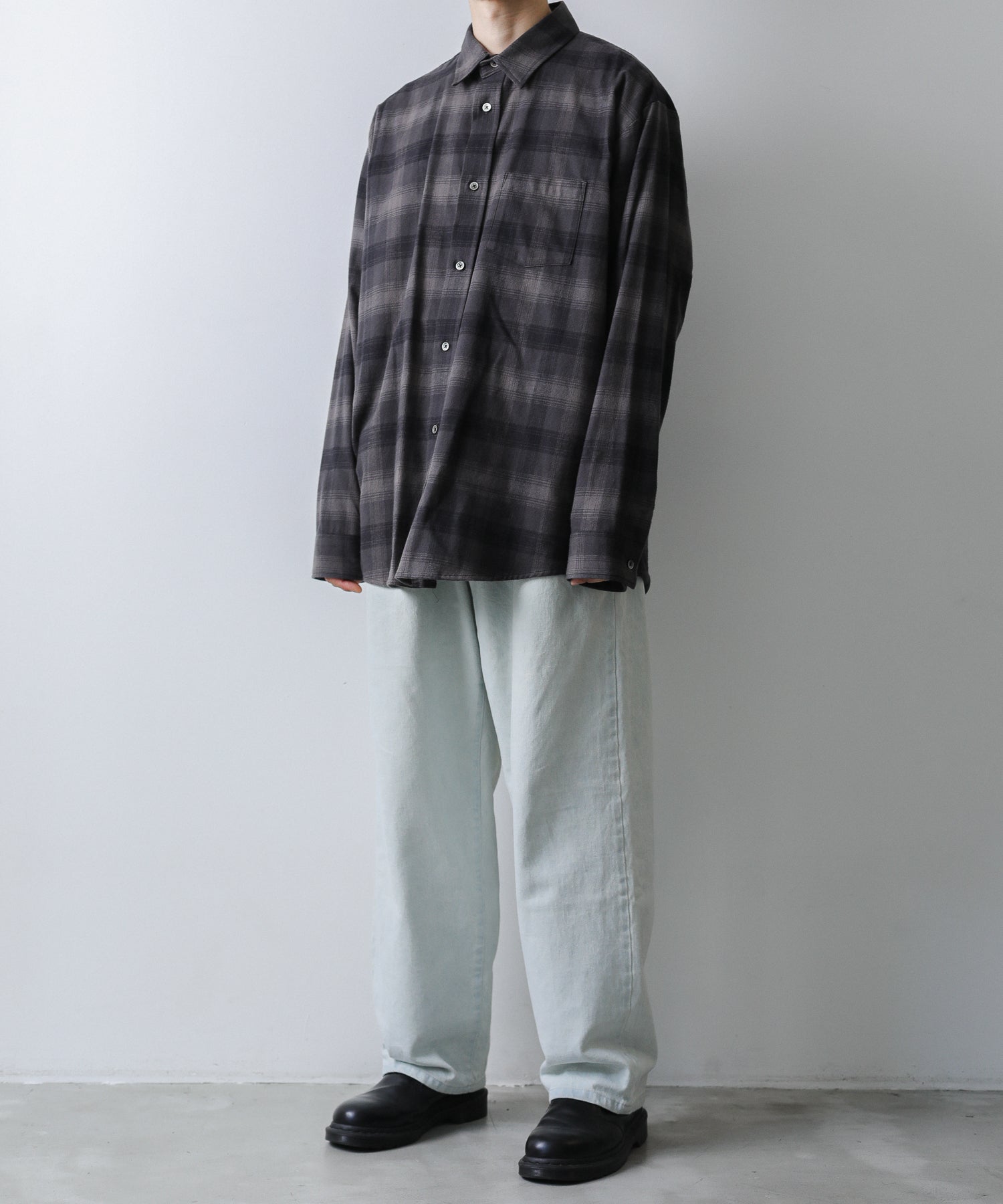 stein】OVERSIZED COTTON FLANNEL SHIRT | 公式通販サイト session ...