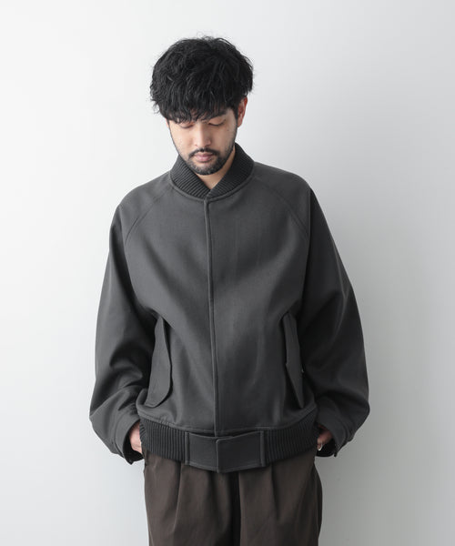 stein OVERSIZED MELTON STUDIUM JACKET - アウター