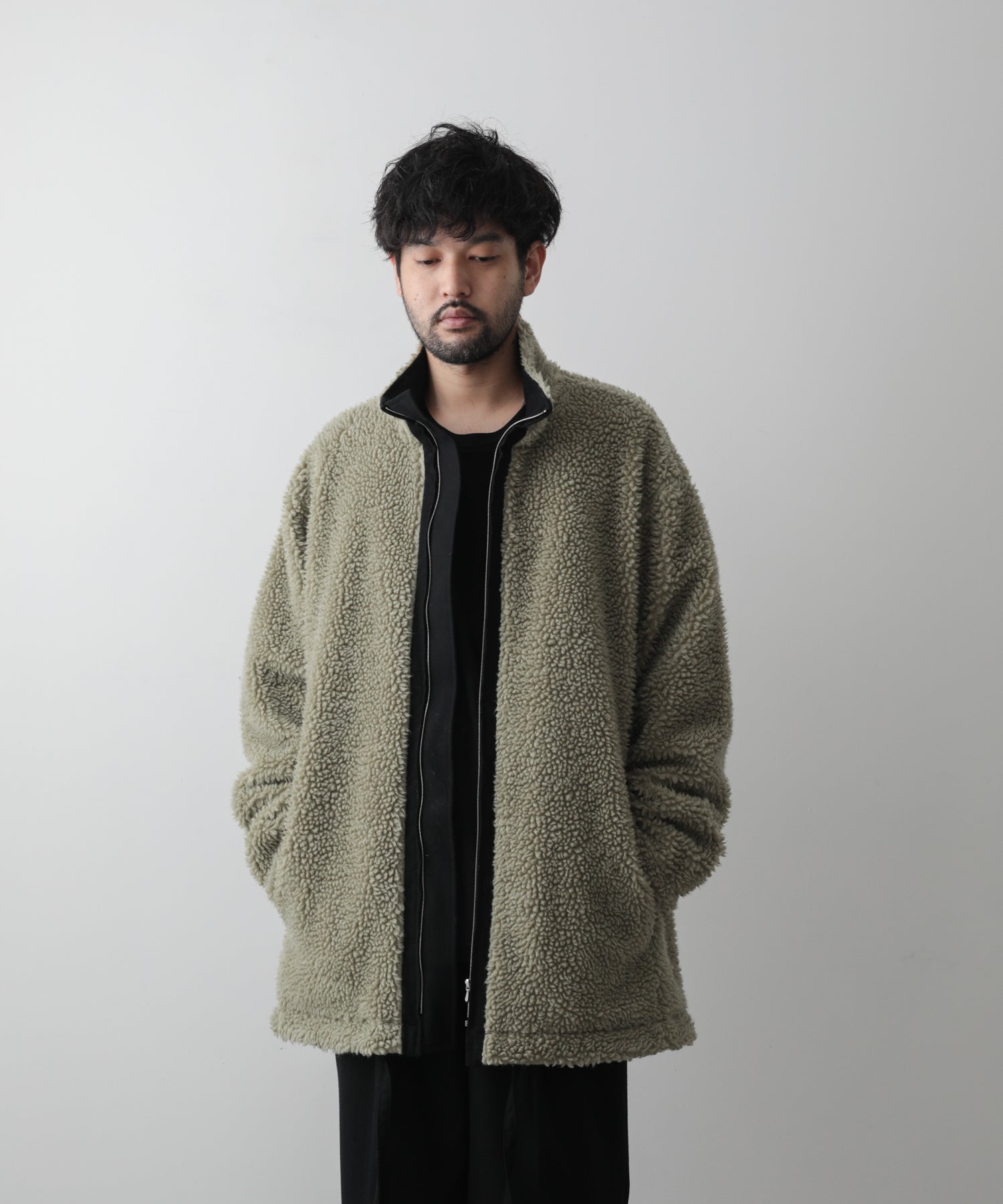 stein 22AW wool boa zip long jacket サイズS | kensysgas.com