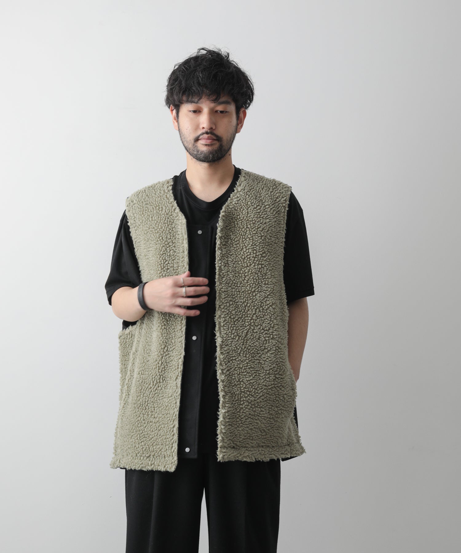 stein Wool Boa Reversible Vest