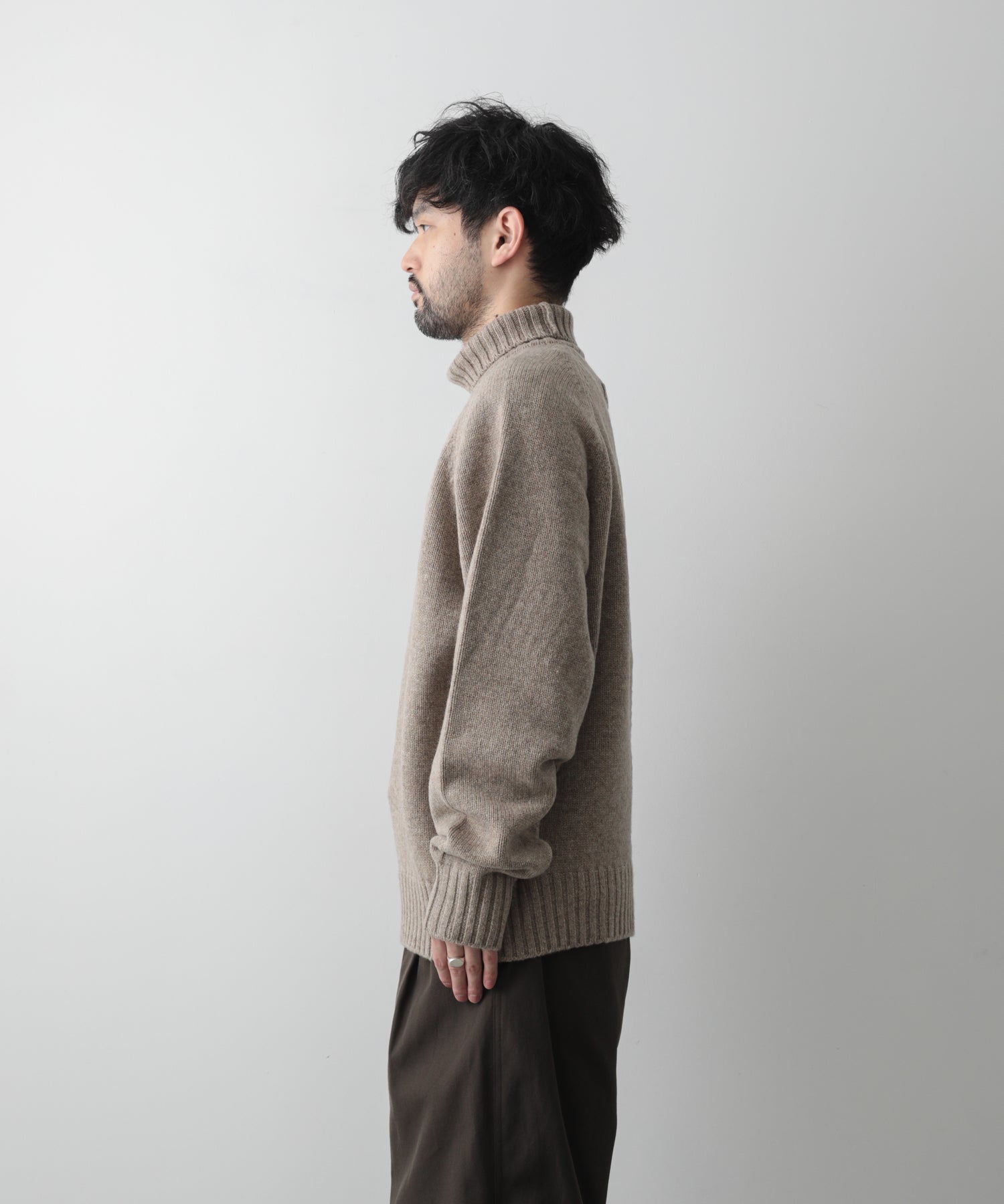 stein 20aw HIGH NECK KNIT-