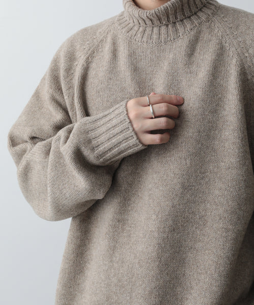 steinEX FINE LAMBS LOOSE HIGH NECK KNIT LS   公式通販サイト
