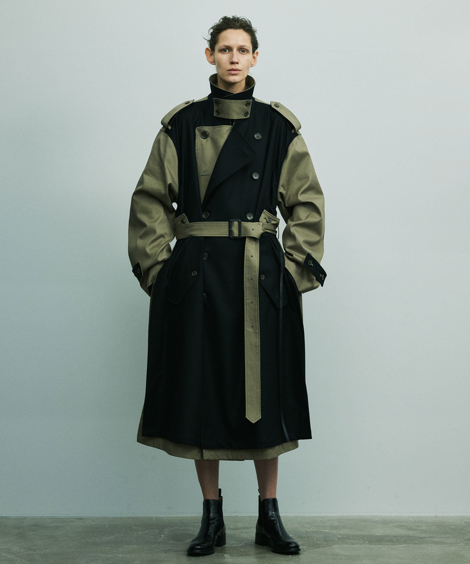 steinOVERSIZED DOUBLE LAPELLED TRENCH COAT   公式通販サイト