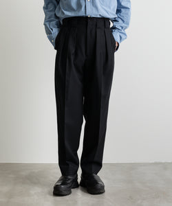 stein / シュタイン】DOUBLE WIDE TROUSERS - BLACK | 公式通販サイト